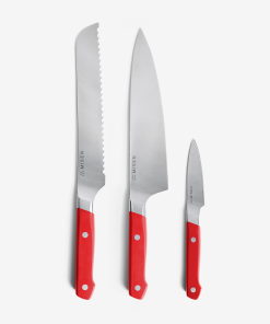 3-Piece Knife Set (ACUTO440) - Red
