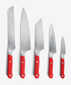 5-Piece Knife Set (ACUTO440) - Red