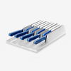 9-Piece Modular Knife Storage Set - White