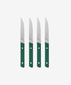 4-Piece Straight-Edge Steak Knives (ACUTO440) - Green