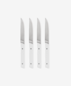 4-Piece Straight-Edge Steak Knives (ACUTO440) - White