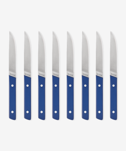 8-Piece Straight-Edge Steak Knives (ACUTO440) - Blue