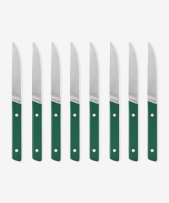 8-Piece Straight-Edge Steak Knives (ACUTO440) - Green